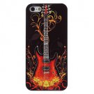 Free Shipping Guitar on Fire Aluminium Plastic Hard Back Cover Case for iPhone 4/4S