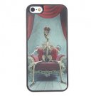 Free Shipping Skeleton King Aluminium Plastic Hard Back Cover Case for iPhone 4/4S