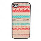 Free Shipping Special Pattern Dull Polish Aluminium Plastic Hard Back Cover Case for iPhone 4/4S