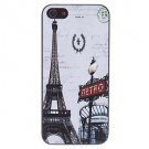 Free Shipping Eiffel Tower Aluminium Plastic Hard Back Cover Case for iPhone 4/4S