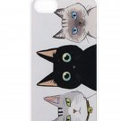 Three Cute Cat Aluminium Plastic Hard Back Case for iPhone 4/4S