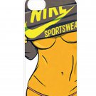 Free Shipping Fashion Sexy Girl Aluminium Plastic Hard Back Case for iPhone 4/4S