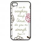Free Shipping Bible Verse Aluminium Plastic Hard Back Cover Case for iPhone 4/4S