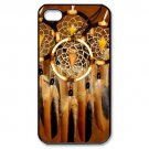 Free Shipping Classical Dream Catcher Aluminium Alloy Plastic Hard Back Cover Case for iPhone 4/4S