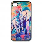 Free Shipping Cute Elephant New Style Aluminium Alloy Plastic Hard Back Cover Case for iPhone 4/4S