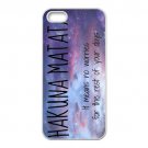 Free Shipping Hakuna Matata  Aluminium Alloy Plastic Hard Back Cover Case for iPhone 4/4S