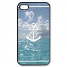 Free Shipping Infinity Anchor Sink Aluminium Alloy Plastic Hard Back Cover Case for iPhone 4/4S
