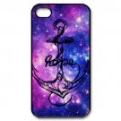 Free Shipping Infinity Anchor Sink Aluminium Alloy Plastic Hard Back Cover Case for iPhone 4/4S