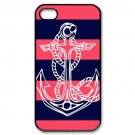 Free Shipping Infinity Anchor Sink Aluminium Alloy Plastic Hard Back Cover Case for iPhone 4/4S