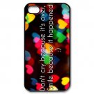 Free Shipping Quote For Life Love Aluminium Alloy Plastic Hard Back Cover Case for iPhone 4/4S