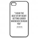 Free Shipping Direction Lyrics Quote Aluminium Alloy Plastic Hard Back Cover Case for iPhone 4/4S