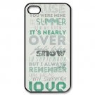 Free Shipping Direction Lyrics Quote Aluminium Alloy Plastic Hard Back Cover Case for iPhone 4/4S