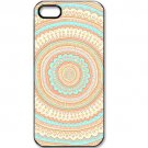 Free Shipping Aztec Geometric Aluminium Alloy Plastic Hard Back Cover Case for iPhone 4/4S