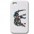 Free Shipping Chevron Cute Elephant Aluminium Alloy Plastic Hard Back Cover Case for iPhone 5/5S