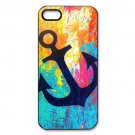 Free Shipping Anchor Quote Aluminium Alloy Plastic Hard Back Cover Case for iPhone 5/5S