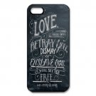 Free Shipping Anchor Quote Aluminium Alloy Plastic Hard Back Cover Case for iPhone 5/5S