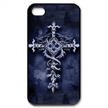 Free Shipping Protector Cross Aluminium Alloy Plastic Hard Back Cover Case for iPhone 5/5S