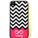 Free Shipping vintage Chevron Aluminium Alloy Plastic Hard Back Cover Case for iPhone 5/5S