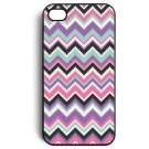 Free Shipping Chevron geometric Aluminium Alloy Plastic Hard Back Cover Case for iPhone 4/4S