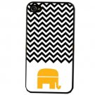 Free Shipping Cute Elephant Aluminium Alloy Plastic Hard Back Cover Case for iPhone 4/4S
