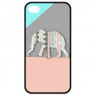 Free Shipping Cute Elephant Aluminium Alloy Plastic Hard Back Cover Case for iPhone 4/4S