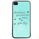 Free Shipping fashion print Aluminium Alloy Plastic Hard Back Cover Case for iPhone 4/4S