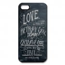 Free Shipping Anchor Quote Aluminium Alloy Plastic Hard Back Cover Case for iPhone 4/4S