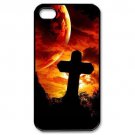 Free Shipping Protector Cross Aluminium Alloy Plastic Hard Back Cover Case for iPhone 4/4S