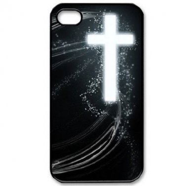 Free Shipping Protector Cross Aluminium Alloy Plastic Hard Back Cover Case for iPhone 4/4S