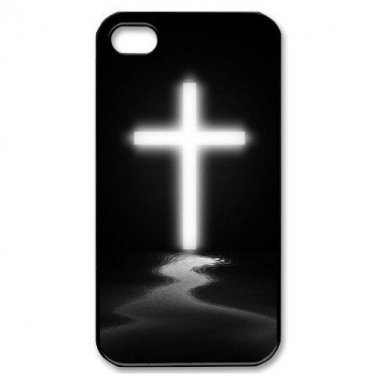 Free Shipping Protector Cross Aluminium Alloy Plastic Hard Back Cover Case for iPhone 4/4S