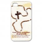 Free Shipping Protector Cross Aluminium Alloy Plastic Hard Back Cover Case for iPhone 4/4S