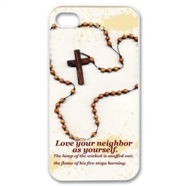 Free Shipping Protector Cross Aluminium Alloy Plastic Hard Back Cover Case for iPhone 4/4S