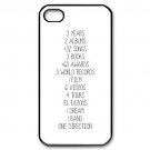 Free Shipping One Direction 1D Quotes Aluminium Alloy Plastic Hard Back Cover Case for iPhone 4/4S