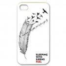 Free Shipping Sleeping With Sirens Aluminium Alloy Plastic Hard Back Cover Case for iPhone 4/4S
