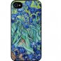 Free Shipping flowers watercolor art Aluminium Alloy Plastic Hard Back Cover Case for iPhone 4/4S