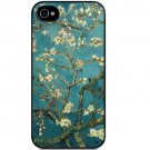 Free Shipping flowers watercolor art Aluminium Alloy Plastic Hard Back Cover Case for iPhone 4/4S