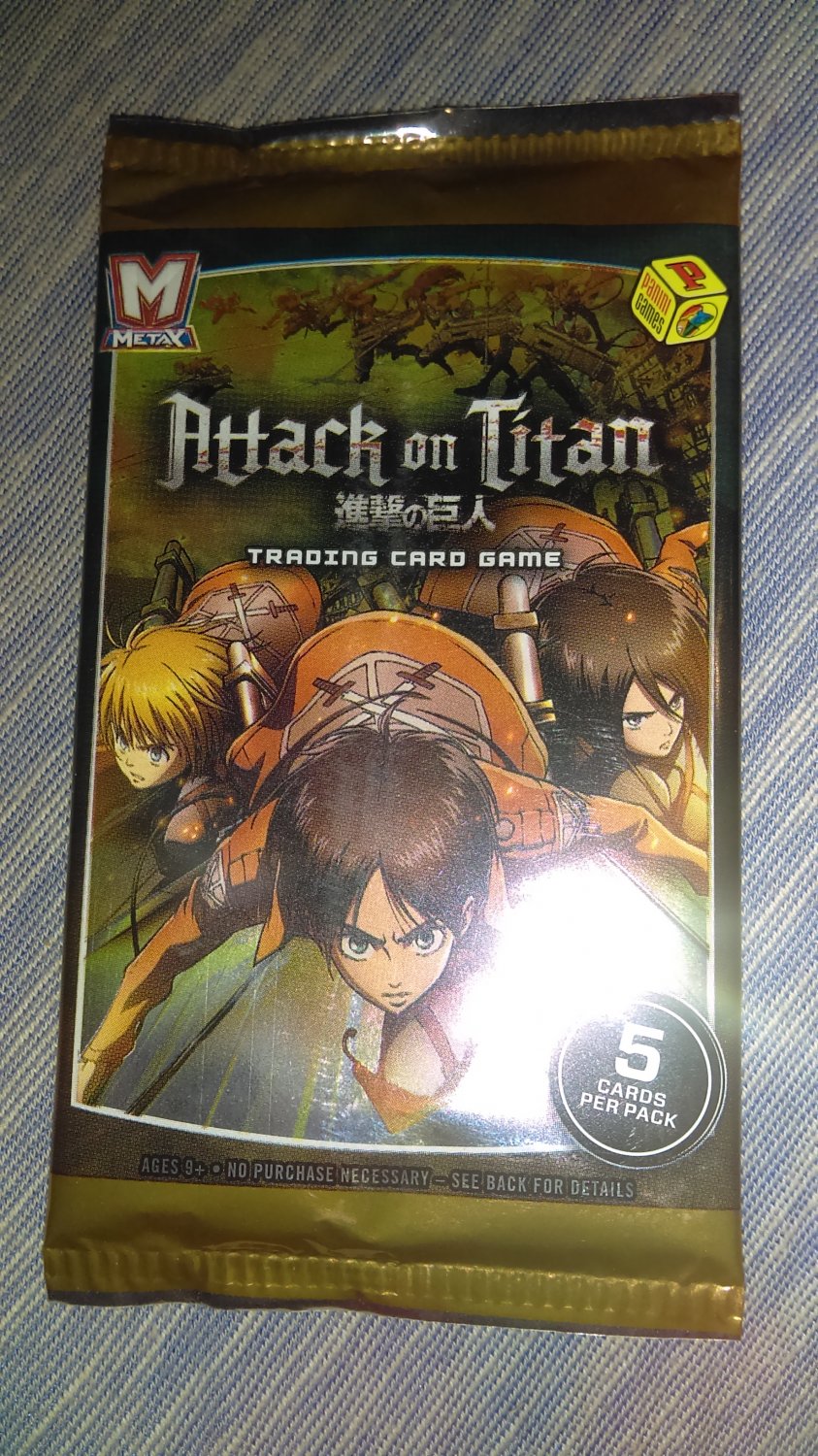Attack On Titan TCG 5 Card Booster Pack Panini