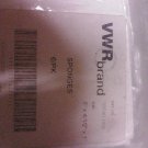 VWR BRAND Sponges 6 pack 58540-069 6" x 4 1/2 x 1" New Sealed Compressed