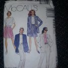McCall's 6383 Ladies Walking Shorts Tapered Pants Jacket Blouse Pattern 12,14,16 CUT