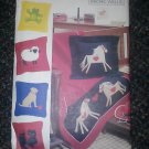 Rachel Wallis Butterick 3157 Animal Throw Pillow Cover Pattern SHEEP CAT DOG
