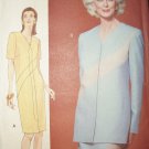 Ms Vogue Woman 9652 UNCUT Straight Inset Dress Top Skirt Pattern Easy 20-22-24