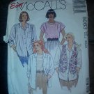 Easy McCall's 5063 Pattern Vest, Shirt, Top With Nap