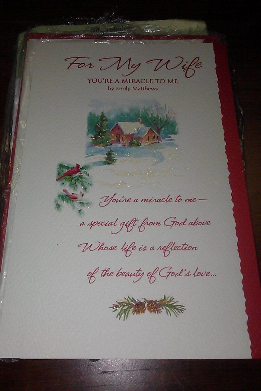Lot 4 Brand New For My Wife Emily Matthews Your're A Miracle To Me Greeting Card