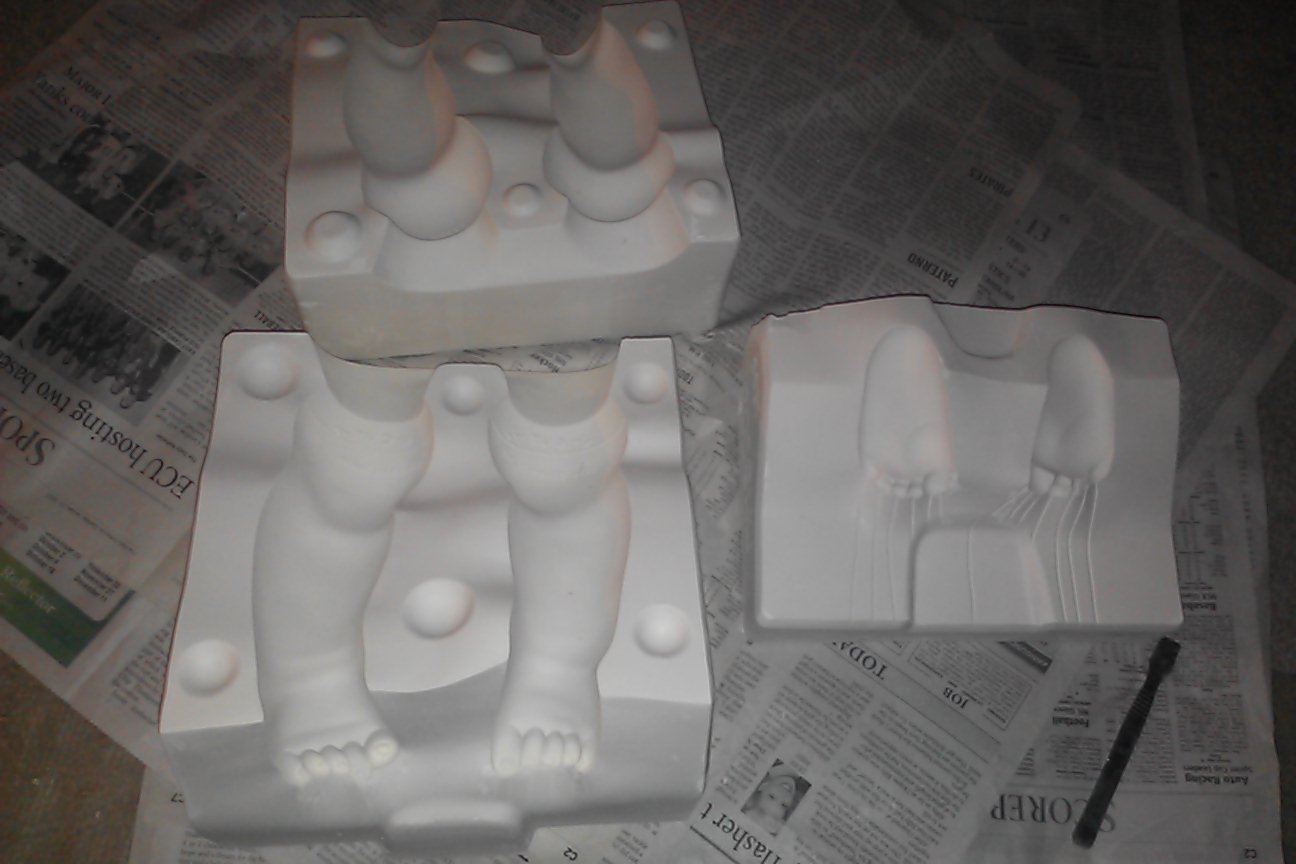 MM5003 BELL MOLD CERAMICS INC LEGS 1993 FINE HOBBY FEET TOES CERAMIC ...