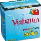 NIB Verbatim Formatted IBM Disks 10 Disks DataLife Colors MF 2HD New Sealed