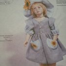 SUNFLOWER DA1037 Porcelain Doll HEAD FACE PICTURE VINTAGE SHEET