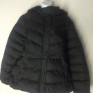 Faded Glory Women's Bubble Jacket (Black) W/ Removeable Hood