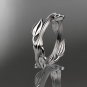 Platinum leaf and vine wedding ring,engagement ring ADLR31A