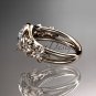 14kt rose gold diamond floral wedding ring, engagement ring ADLR131