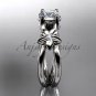 Platinum diamond floral wedding ring, engagement ring ADLR130